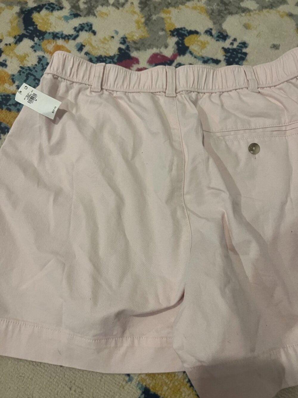 NWT Old Navy OG Chino Shorts Pink Extra High Rise Size M - Picture 4 of 5